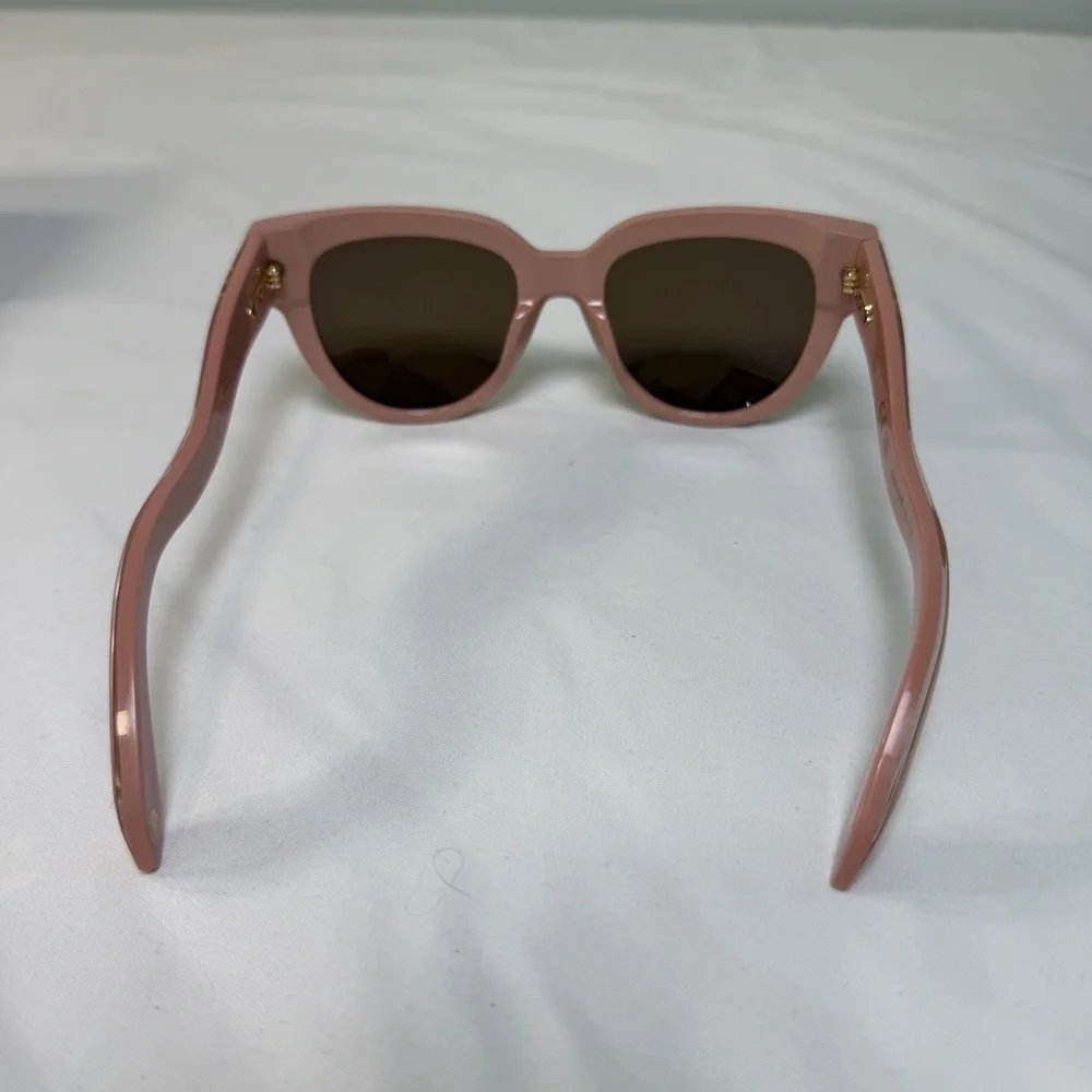 ROBERTO‎ CAVALLI SRC054 Sunglasses Pink Frame Brown Lenses Gold Serpent NIB